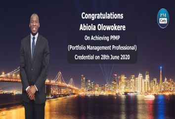 Congratulations Abiola on Achieving PfMP..!